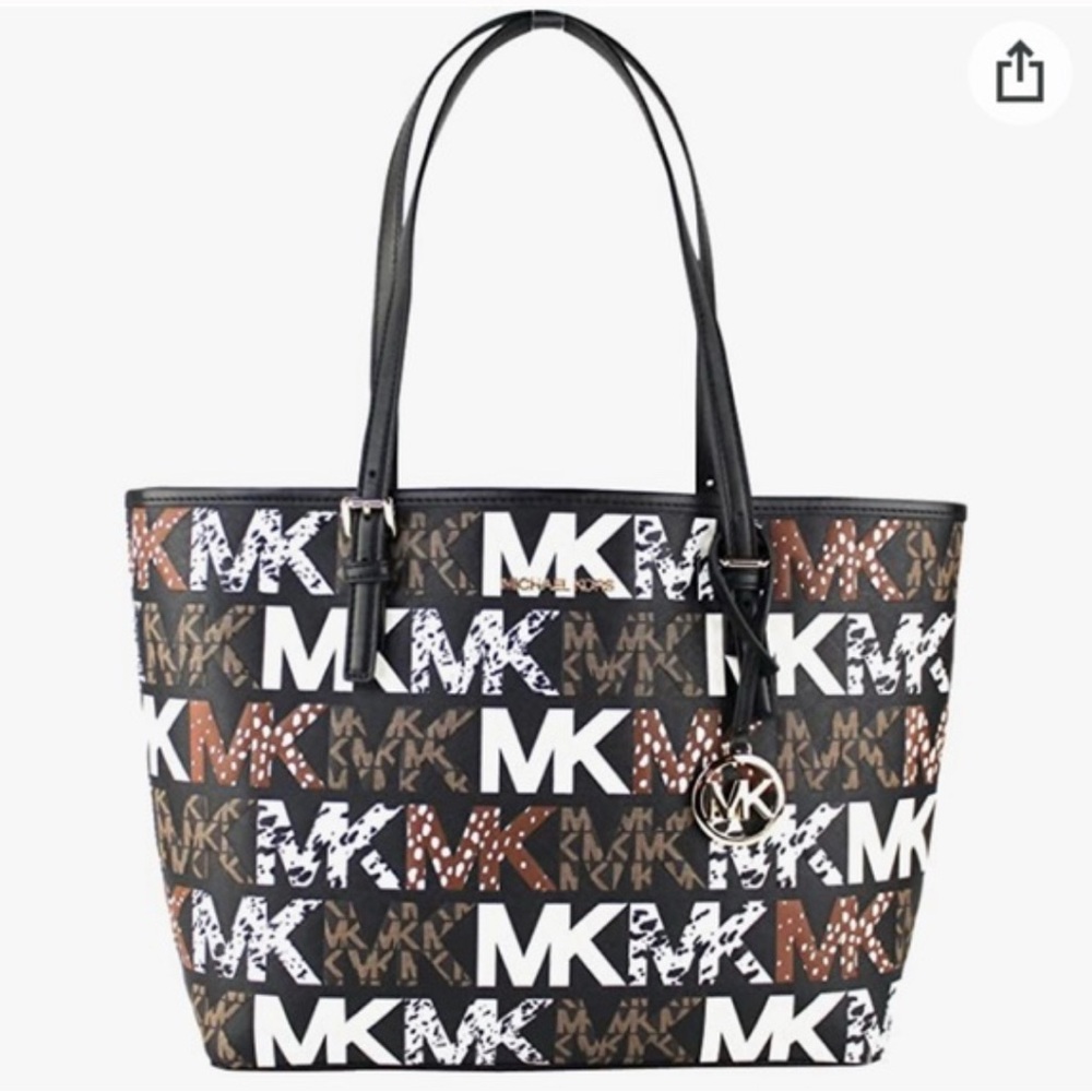 NWOT MICHAEL KORS MK ANIMAL PRINT TOTE BAG